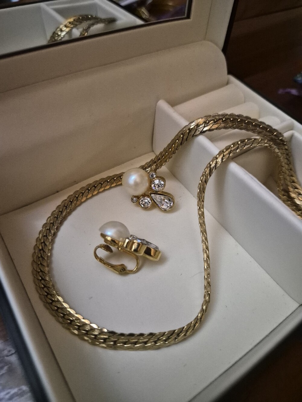 Trifari Gold-Tone Braided Necklace Set